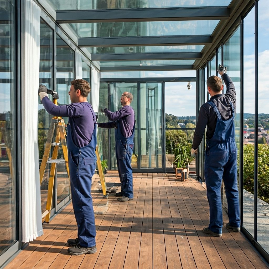 Equipo especialista en cerramientos de terrazas